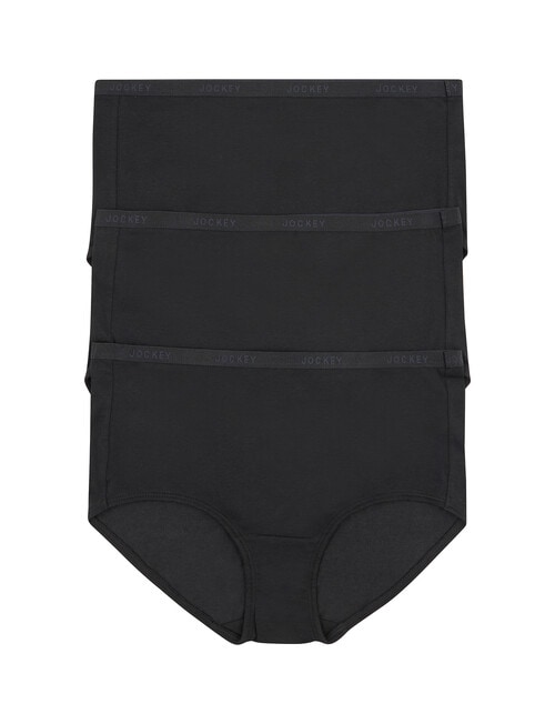 Jockey Woman Every Day Value Full Brief, 3-Pack, Black, 8-22 product photo