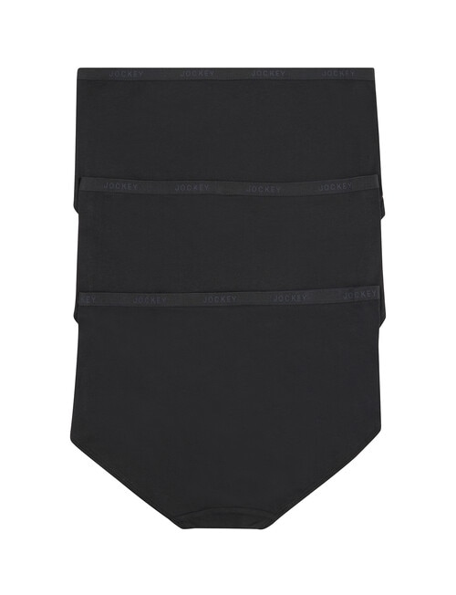 Jockey Woman Every Day Value Full Brief, 3-Pack, Black, 8-22 product photo View 02 L