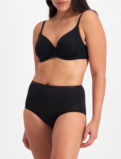 Jockey Woman Every Day Value Full Brief, 3-Pack, Black, 8-22 product photo View 03 L
