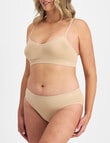 Jockey Woman Skimmies Nylon Hi Bikini Brief, Nude, 8-20 product photo View 02 S