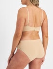 Jockey Woman Skimmies Nylon Hi Bikini Brief, Nude, 8-20 product photo View 03 S