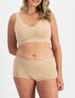 Jockey Woman Skimmies Nylon Boy Short Brief, Nude, 8-20 product photo