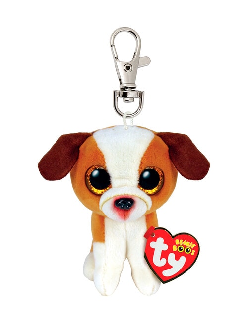 Ty Beanies Boo Hugo Brown, White Dog Clip product photo