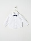 Teeny Weeny All Dressed Up Formal Bowtie Shirt, White product photo