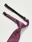 High Street Tie, Burgundy Paisley product photo View 02 S