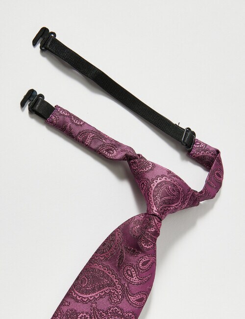 High Street Tie, Burgundy Paisley product photo View 02 L