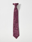 High Street Tie, Burgundy Paisley product photo
