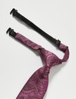 High Street Tie, Burgundy Paisley product photo View 02 S