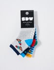 Simon De Winter Crew Socks, 3-Pack, Space product photo View 02 S