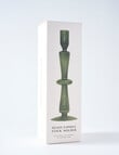 Home Fusion Glass Candle Stick Holder, Olive product photo View 02 S