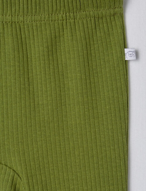 Teeny Weeny Rib Pants, Frog Green product photo View 02 L