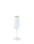 Momento Glint Flute Glass, Double Gold Rim product photo