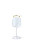 Momento Glint Wine Glass, Double Gold Rim product photo