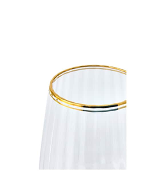 Momento Glint Wine Glass, Double Gold Rim product photo View 03 L