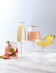 Momento Glint Stemless Wine Glass, Double Gold Rim product photo View 02 S