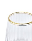 Momento Glint Stemless Wine Glass, Double Gold Rim product photo View 03 S