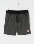 Wavetribe Swim Short Selfstripe, Charcoal product photo