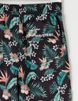 Wavetribe Tropical Board Short, Black product photo View 02 S