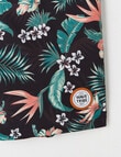 Wavetribe Tropical Board Short, Black product photo View 04 S