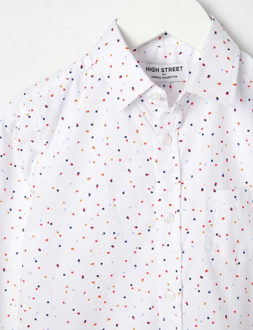 High Street Spot Long Sleeve Formal Shirt, Multi product photo View 02 L