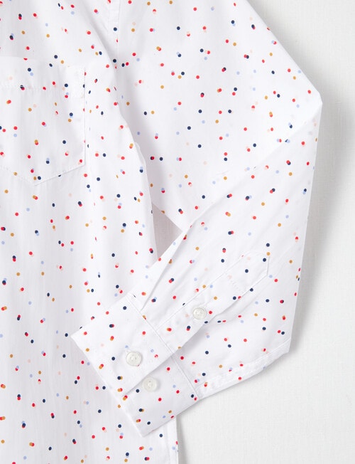 High Street Spot Long Sleeve Formal Shirt, Multi product photo View 03 L