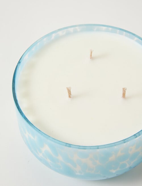 Home Fusion Atmosphere Wide Blue Candle product photo View 02 L