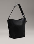 Calvin Klein Linear Medium Bucket Bag, CK Black product photo View 02 S
