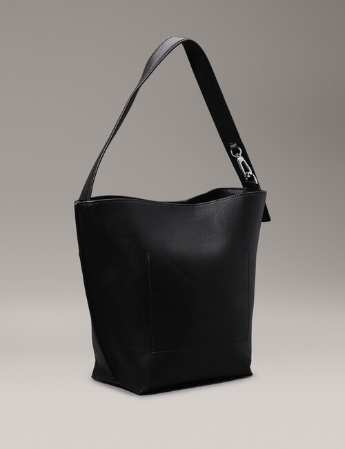 Calvin Klein Linear Medium Bucket Bag, CK Black product photo View 02 L