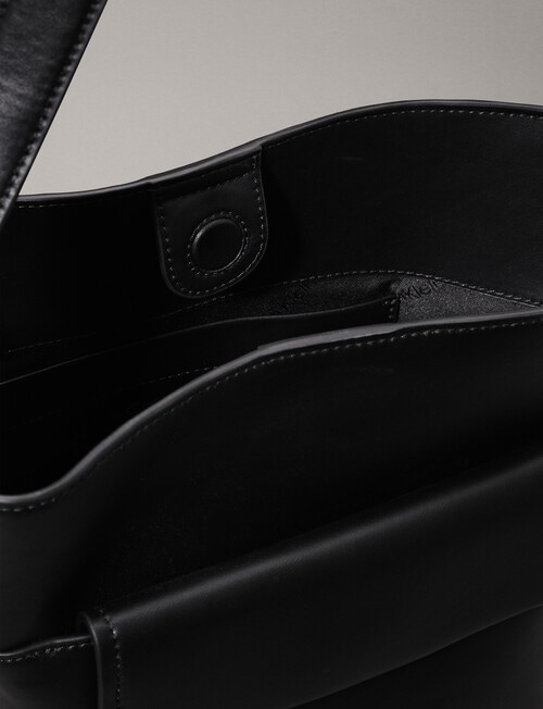 Calvin Klein Linear Medium Bucket Bag, CK Black product photo View 04 L