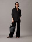 Calvin Klein Linear Medium Bucket Bag, CK Black product photo View 05 S