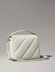 Calvin Klein Quilted Boxy Flap Crossbody Bag, Eggshell product photo View 02 S