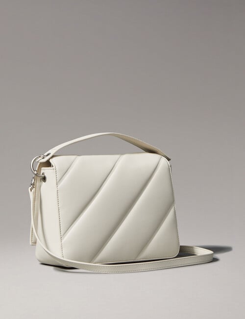 Calvin Klein Quilted Boxy Flap Crossbody Bag, Eggshell product photo View 02 L