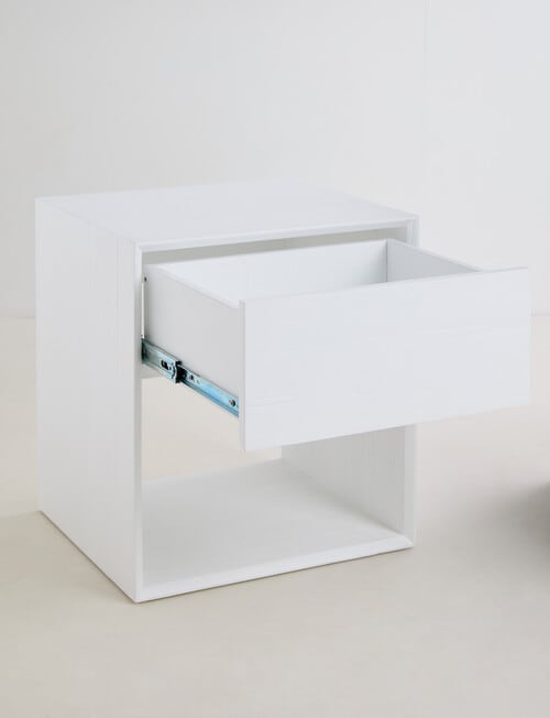 LUCA Furniture Devon Bedside, White product photo View 02 L