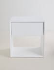 LUCA Furniture Devon Bedside, White product photo View 03 S