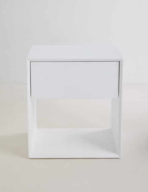LUCA Furniture Devon Bedside, White product photo View 03 L