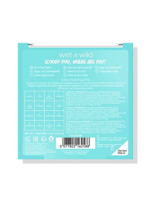 wet n wild Scooby Doo Where Are You? Eye & Face Palette, Limited Edition product photo View 04 L