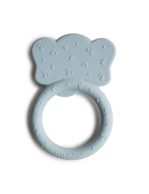 Mushie Elephant Teether, Cloud product photo View 02 L