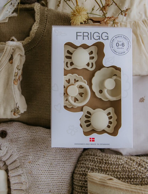 FRIGG BabysFirst Pacifier, 4-Pack, Floral Cream product photo View 03 L