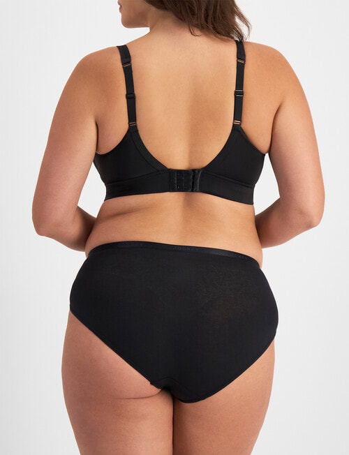 Jockey Woman Every Day Value Hi Cut Brief, 3-Pack, Black, 8-22 product photo View 05 L