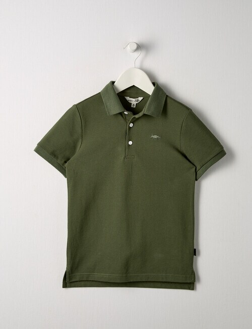 Mac & Ellie Short Sleeve Polo Shirt, Olive product photo