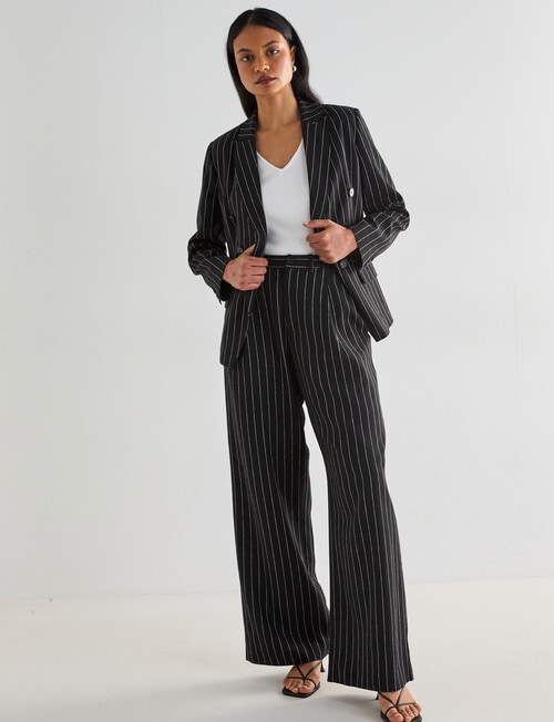 Whistle V-Neck Rib Flutter Sleeve Tee, White product photo View 06 L