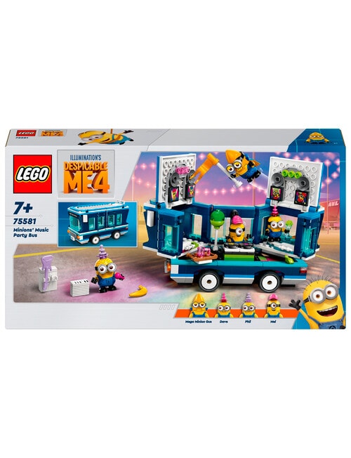 LEGO Minions Minions' Music Party Bus ,75581 product photo View 02 L