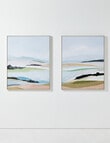 M&Co Abstract Coastal Wall Art Set of 2 product photo