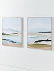M&Co Abstract Coastal Wall Art Set of 2 product photo View 02 S
