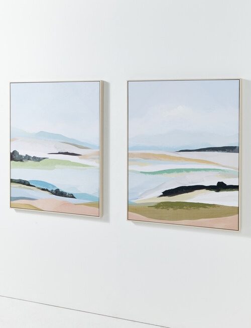 M&Co Abstract Coastal Wall Art Set of 2 product photo View 02 L