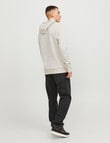 Jack & Jones Jeff Corp Logo Sweat Hood, Moonbeam product photo View 03 S