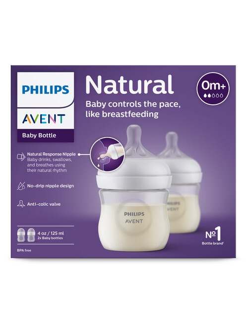 Avent Natural Response Bottle, 125ml, 2-Pack product photo View 02 L