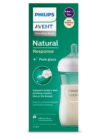 Avent Natural Response Bottle Glass, 240ml product photo