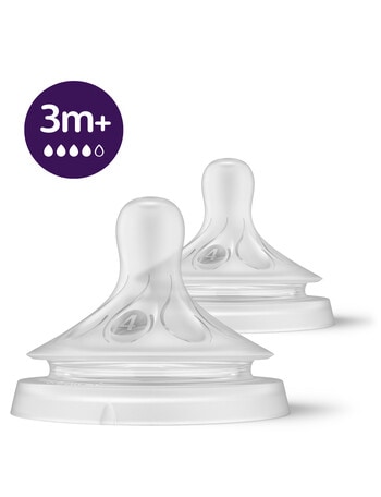 Avent Natural Response Teat 3m+ ,Flow 4, 2-Pack product photo