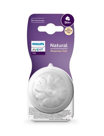 Avent Natural Response Teat 9m+, Flow 6, 2-Pack product photo